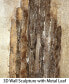 Фото #6 товара Stratified Metallic Handed Painted Rugged Wooden Wall Art, 72" x 22" x 2.8"