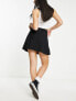 Фото #2 товара Miss Selfridge pleated mini skirt in black