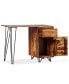 Фото #3 товара Writing Desk with 1 Drawer and 1 Cabinet Solid Sheesham Wood