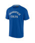 Men's and Women's Royal Indianapolis Colts Super Soft Short Sleeve T-shirt