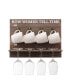 Фото #1 товара How Women Tell Time Wall Mounted Wine Rack with Wine Glasses and Coffee Mugs, Set of 9