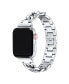 Фото #2 товара Nikki Silver-tone Stainless Steel Alloy Chain-Link Band for Apple Watch, 38mm-40mm