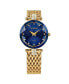 Фото #1 товара Часы Jowissa Facet Strass Swiss Gold Plated 30mm - Blue Dial