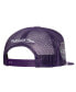 ფოტო #3 პროდუქტის Men's Purple Milwaukee Bucks Roper Mesh back Trucker Snapback Hat