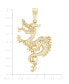 Фото #3 товара Macy's men's Dragon Pendant in 10k Gold
