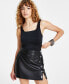 ფოტო #1 პროდუქტის Women's Ruched Twisted-Strap Bodysuit, Created for Macy's