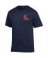 Men's Navy Ole Miss Rebels Stack 2-Hit T-shirt Синий, L - фото #3