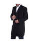 Luke Wool Mens Tailored 37" Walker Jacket Top Coat Car Coat Overcoat