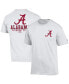Фото #1 товара Men's White Alabama Crimson Tide Team Stack 2-Hit T-shirt