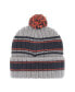 Фото #2 товара Men's Gray Auburn Tigers Rexford Cuffed Knit Hat with Pom