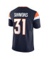 Фото #3 товара Men's Justin Simmons Navy Denver Broncos Vapor F.U.S.E. Limited Jersey