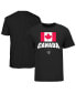Фото #1 товара Men's Black Canada Baseball 2023 World Baseball Classic Federation T-shirt