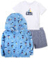 ფოტო #1 პროდუქტის Baby Boys Windbreaker, Boat T-Shirt and Shorts, 3 Piece Set