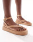 Mango thong sandal in tan