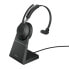 Фото #1 товара Jabra Evolve2 65 USB-C Black MS Chrg stand Mono - Wireless - Office/Call center - 20 - 20000 Hz - 99.2 g - Headset - Black