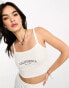 Фото #2 товара ONLY 'california' cropped top co-ord in white