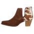 Roper Rowdy Embroidery Pointed Toe Cowboy Booties Womens Brown Casual Boots 09-0 10.5 - фото #3