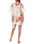 Natori Crane Sheer Silk-Blend Cover-Up Women's