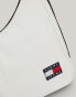 Tommy Jeans Essential Repeat Logo Shoulder Bag in White