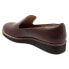 Softwalk Westport S2011-262 Womens Brown Wide Leather Loafer Flats Shoes