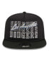 ფოტო #3 პროდუქტის Men's Black Los Angeles Dodgers Street Team A-Frame Trucker 9FIFTY Snapback Hat