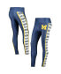 Фото #4 товара Women's Navy Michigan Wolverines Dormer Knit Leggings