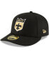 Фото #1 товара Men's Black New Orleans Saints Omaha Throwback Low Profile 59FIFTY Fitted Hat