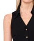 Фото #3 товара Women's Sleeveless Button Down Collared Blouse