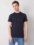 Фото #16 товара мужская футболка повседневная  синяя однотонная Factory Price T-shirt-TSKK-Y21-0000145-liliowy