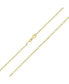 ფოტო #1 პროდუქტის Thin Lightweight 1.2MM Strong Solid 14K Yellow Gold OverlaySterling Silver Figaro Link Chain Necklace For Women 18 Inch