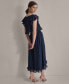 ფოტო #2 პროდუქტის Women's Ruffled Gauze Smocked-Waist Tulip-Hem Dress