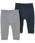 Фото #6 товара Baby 2-Pack PurelySoft Pants NB