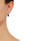 ფოტო #2 პროდუქტის Onyx & Cubic Zirconia Drop Earrings in 14k Gold-Plated Sterling Silver