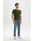 Bellemere Men's Crew-Neck Cotton T-Shirt Зеленый, Small - фото #4