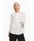 ფოტო #1 პროდუქტის Women's Embroidered Flower Blouse