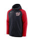Men's Navy, Red Washington Nationals Authentic Collection Full-Zip Hoodie Performance Jacket