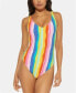 Фото #1 товара Bleu Rod Beattie Women's 185082 Lace Down Mio One-Piece Swimsuit Size 6