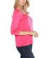 ფოტო #6 პროდუქტის Women's Embellished Keyhole Knit Top