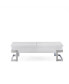 Calnan Coffee Table in White & Chrome