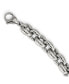 ფოტო #2 პროდუქტის Stainless Steel Polished 24 inch Oval Link Necklace