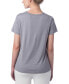 Фото #2 товара Women's Modal Tri-Blend Crew T-shirt