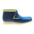 Фото #1 товара Clarks Wallabee Boot 26163073 Mens Blue Suede Lace Up Chukkas Boots