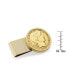 Фото #2 товара Кошелек мужской American Coin Treasures застежка для денег монета Barber Half Dollar из нержавеющей стали с покрытием золота