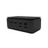 Фото #1 товара i-tec Metal USB4 Docking station Dual 4K HDMI DP with Power Delivery 80 W + Universal Charger 100 W - Wired - USB4 - 80 W - 3.5 mm - 10,100,1000 Mbit/s - Black