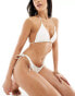 Фото #4 товара Lindex Tanya tie side bikini bottom in white