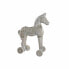 Фото #1 товара Декоративная фигура DKD Home Decor 8424001847884 Лошадь Отделка состаренная Позолоченный Белый Железо Древесина альбазии (42 x 2