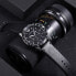 Фото #4 товара Часы механические EMPORIO ARMANI серии MARIO, кожаный ремешок, 43 мм, черный циферблат, мужские AR11243