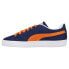 Фото #6 товара Puma Classic Suede X Bloodsport Lace Up Mens Blue Sneakers Casual Shoes 389534-