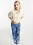 Фото #3 товара Noisy May cropped boxy denim jacket in ecru