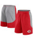 Men's Red/Gray Cincinnati Reds Go Hard Shorts Red, Gray, XL - фото #1